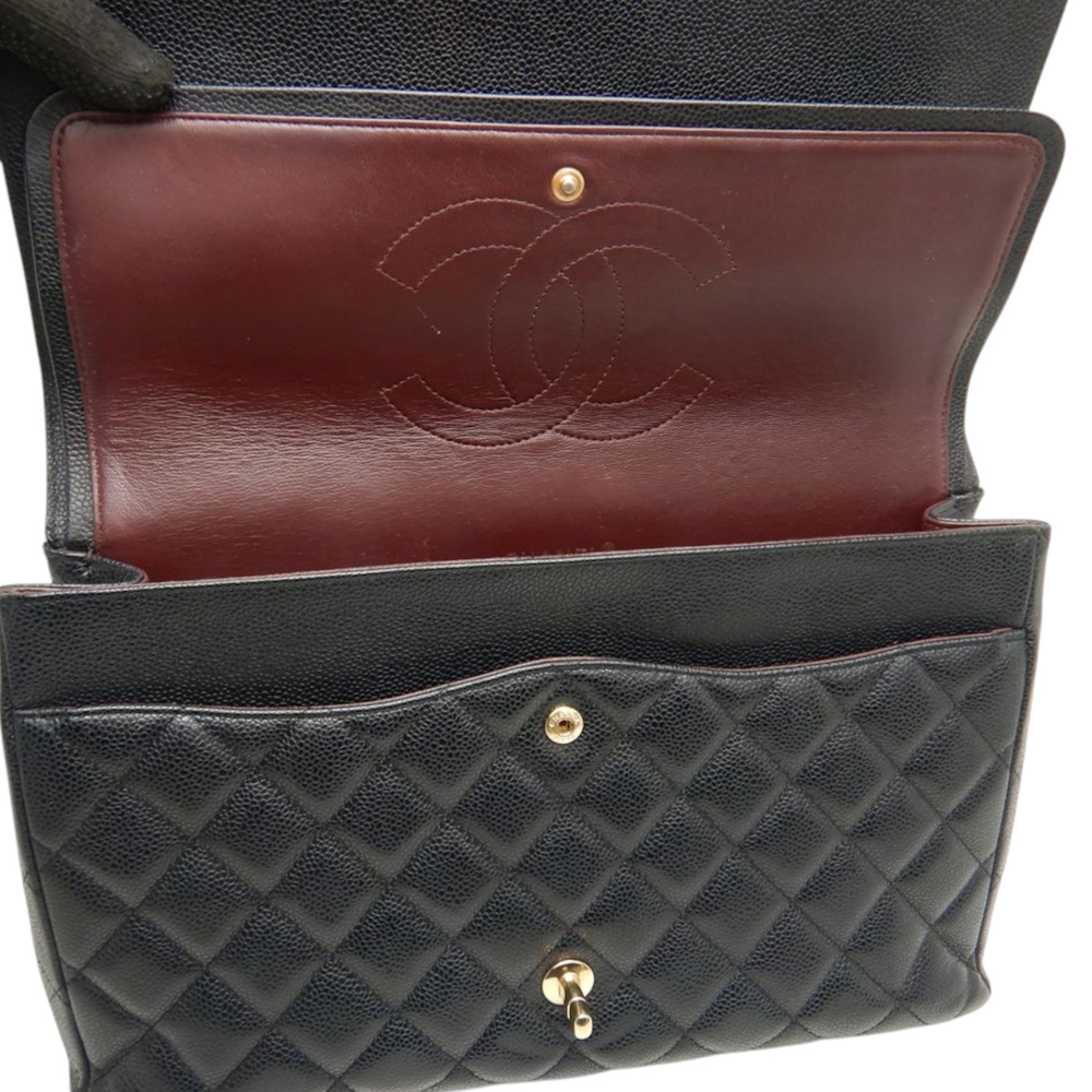 Pre-Loved Chanel Maxi Classic Caviar Double Flap - Picture 5 of 12
